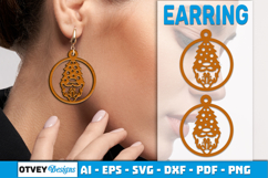 Christmas Gnome Earrings Lasercut Product Image 2