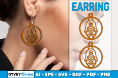 Christmas Gnome Earrings Lasercut Product Image 2