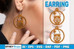 Christmas Gnome Earrings Lasercut Product Image 2