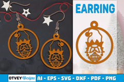Christmas Gnome Earrings Lasercut Product Image 1