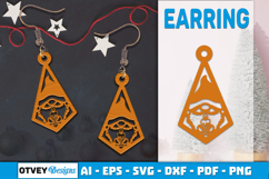 Christmas Gnome Earrings Lasercut BUDNLES 12 Designs Product Image 21