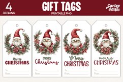 christmas gnome gift tags
