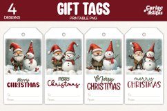 christmas gnome gift tags