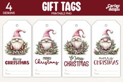 christmas gnome gift tags