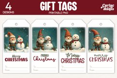 christmas gnome gift tags