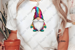 Christmas Gnome Glitter Brushstroke PNG Product Image 2