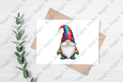 Christmas Gnome Glitter Brushstroke PNG Product Image 3