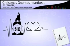 xmas gnome heartbeat / Christmas gnomes Product Image 1