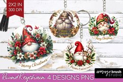 Christmas Gnome Keychain PNG - Cute Gnome Keychain Product Image 1
