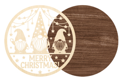 Christmas Gnome Laser Cut SVG File Product Image 2