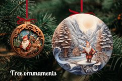 Christmas Gnome Sublimation PNG / 3D Gnome Ornament Bundle Product Image 6