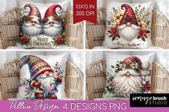 Christmas Gnome Pillow Sublimation - Cute Gnome Pillow Cover Product Image 1