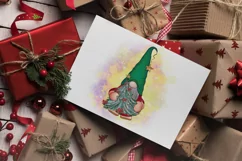 This is a Christmas gnome with a cute Christmas tree png file. The file is with 300 dpi and transparent background. 