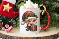 Cute Christmas elves. Clipart, PNG. Product Image 4