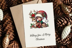 Cute Christmas elves. Clipart, PNG. Product Image 7