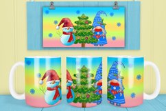 Christmas gnome mug wrap | Christmas gnome PNG Product Image 1