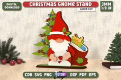 Christmas Gnome Laser Cut | Table Statuette | Holiday | CNC Product Image 1