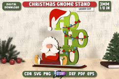Christmas Gnome Stand Laser Cut Bundle,Merry Christmas Decor Product Image 11
