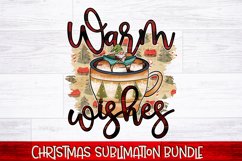 Warm Wishes PNG | Christmas Sublimation | Hot Cocoa PNG Product Image 1