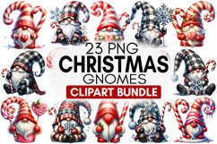 Christmas Gnome Sublimation - Clipart PNG Bundle Product Image 1