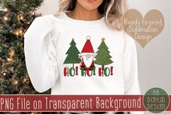 Christmas Sublimation Design | Santa Gnome | PNG Product Image 1
