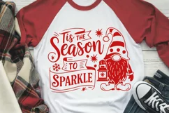 Tis the Season to Sparkle SVG | Funny Christmas Gnome SVG Product Image 1