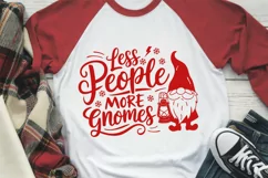 Less People More Gnomes SVG PNG | Funny Gnome SVG | Holiday Product Image 3