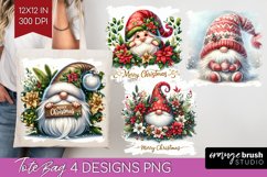 Christmas Gnome Tote Bag - Cute Gnome Tote Bag PNG Product Image 1