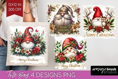 Christmas Gnome Tote Bag - Cute Gnome Tote Bag PNG Product Image 1