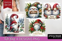 Christmas Gnome Tote Bag - Cute Gnome Tote Bag PNG Product Image 1