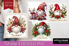 Christmas Gnome Tote Bag - Cute Gnome Tote Bag PNG Product Image 1