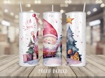 Christmas Gnome Tumbler Wrap, 20 oz tumbler wrap, Christmas Gnome Tumbler Wrap