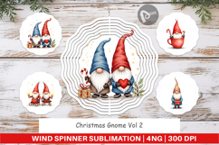 Christmas Gnome Wind Spinner Product Image 1