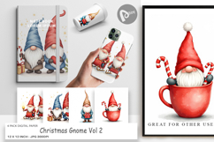 Christmas Gnome Digital Paper Product Image 1