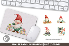 Mouse Pad Christmas Gnome Product Image 1