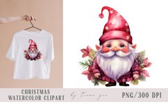 Cute watercolor Christmas gnome pillow sublimations- 3 png Product Image 5