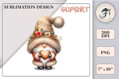 Add holiday magic to your winter projects with this Christmas gnome watercolor clipart! High-resolution PNG with transparent background, perfect for cards, decor, and scrapbooking.