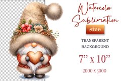 Add holiday magic to your winter projects with this Christmas gnome watercolor clipart! High-resolution PNG with transparent background, perfect for cards, decor, and scrapbooking.