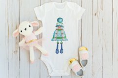 Watercolor Christmas Illustration Cute Gnome Clipart Bundle Product Image 3