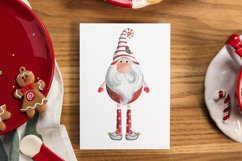 Watercolor Christmas Illustration Cute Gnome Clipart Bundle Product Image 9