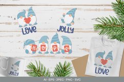 Cute Gnomes with Love, Jolly, and Hope Text Sublimation Set Product Image 1