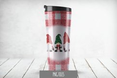 Christmas Gnome with Plaid Tumbler 20 OZ Sublimation Product Image 1