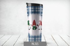 Trio Gnome and Gift with Plaid Tumbler 20 OZ Sublimation Product Image 1