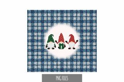 Trio Gnome and Gift with Plaid Tumbler 20 OZ Sublimation Product Image 2