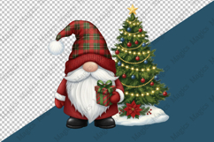 Christmas Gnome With Tree Png Product Image 4