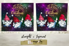 Merry Little Christmas. Gnomes tumbler wrap design Product Image 2