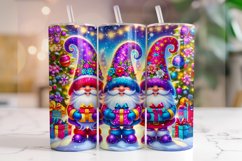 Christmas Gnomes Tumbler Wrap, Christmas Tumbler Wrap PNG Product Image 1