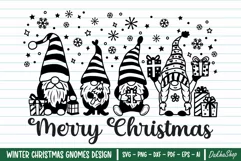 Christmas Svg Christmas Gnomes Svg Merry Christmas Gnome Svg Product Image 1