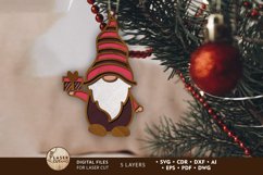 Decorative Christmas Gnome Multilayer Ornament Product Image 1