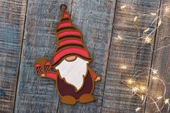 Decorative Christmas Gnome Multilayer Ornament Product Image 2